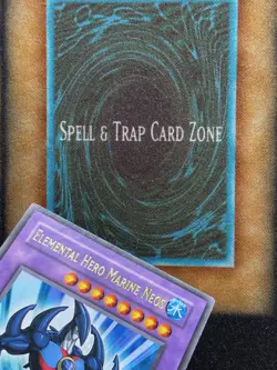 Yugioh Elemental Hero Marine Neos TAEV-EN041 Rare DAMAGED - Image 2