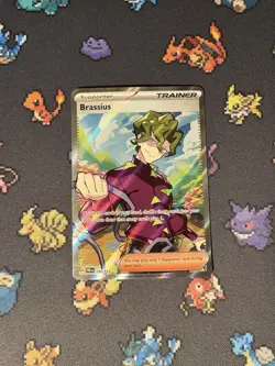 Pokemon Cards Brassius 135/131 Full Art Secret Rare Prismatic Evolutions - (NM) - Image 1
