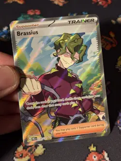 Pokemon Cards Brassius 135/131 Full Art Secret Rare Prismatic Evolutions - (NM) - Image 2