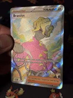 Pokemon Cards Brassius 135/131 Full Art Secret Rare Prismatic Evolutions - (NM) - Image 3