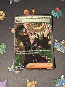 Pokemon Cards Clive 227/091 Full Art Secret Rare Paldean Fates - (NM) - Image 1