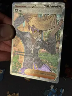 Pokemon Cards Clive 227/091 Full Art Secret Rare Paldean Fates - (NM) - Image 2