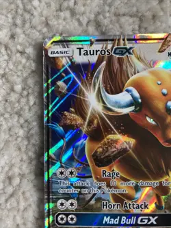 Tauros GX | 100/149 | Ultra Rare Holo Card | Sun & Moon Pokemon Card - Image 2