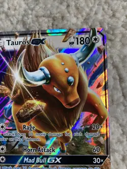 Tauros GX | 100/149 | Ultra Rare Holo Card | Sun & Moon Pokemon Card - Image 3