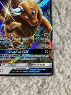 Tauros GX | 100/149 | Ultra Rare Holo Card | Sun & Moon Pokemon Card - Image 5