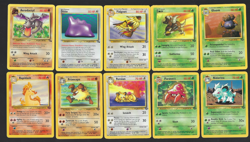 POKEMON TCG 1999 1ST EDITION - #L1 - LOT OF 10 JUNGLE SET BASE CARDS - EX - Image 1