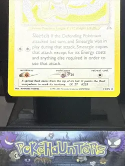 Pokemon Card Smeargle 11/75 Neo Discovery Set Rare Holo Light Play - Image 3