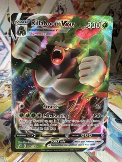 Rillaboom VMAX FULL ART ULTRA RARE 018/192 SWSH Rebel Clash Pokemon 2020 Card - Image 1