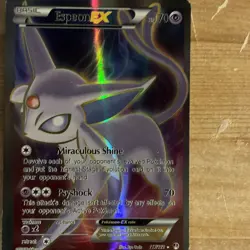 Pokemon TCG Espeon-EX Holo Full Art Ultra Rare Card Breakpoint 117/122 - Image 1