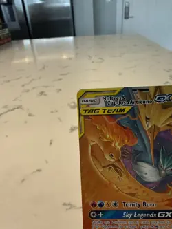 Pokemon TCG Moltres Zapdos Articuno GX 44/68 Tag Team Holo Card - Image 2