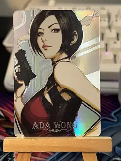 Ada Wong Resident Evil 2 Holographic Standard Trading Card Sexy Waifu Anime - Image 1