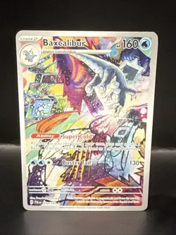 Pokemon TCG Baxcalibur Card 210/193 IR Sv02: Paldea Evolved - Image 3