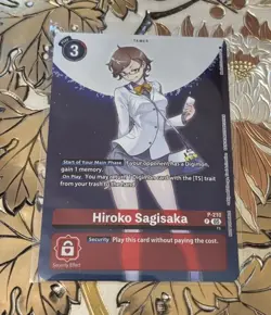 Digimon Card Game Hiroko Sagisaka P-210 Promo Box Topper BT23 Hackers Slumber - Image 1