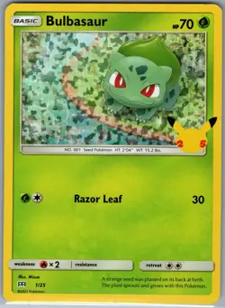 Bulbasaur - 1/25 Holo McDonald's 25th Anniversary Promos - Pokemon Card - NM - Image 1