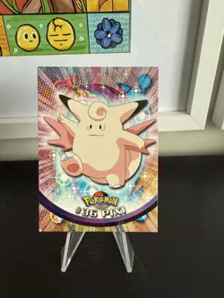 #36 PIXI (Clefairy) GERMAN Pokemon Topps TV Animation Card Vintage TCG - Image 1
