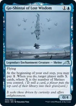 Go-Shintai of Lost Wisdom -Foil Light Play MTG Kamigawa: Neon Dynasty - Image 1