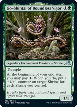 Go-Shintai of Boundless Vigor -Foil Light Play MTG Kamigawa: Neon Dynasty - Image 1