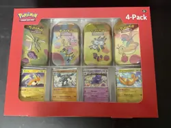 NEW Pokemon 4 Mini Tins 4 Promo Cards Bundle 151 Sam's Club - LOT OF 2 - Image 3