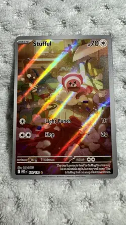 Stufful IR 154/132 Mega Evolution Pokemon Card TCG NM Full Art Holo Free Ship - Image 1