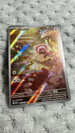 Stufful IR 154/132 Mega Evolution Pokemon Card TCG NM Full Art Holo Free Ship - Image 2