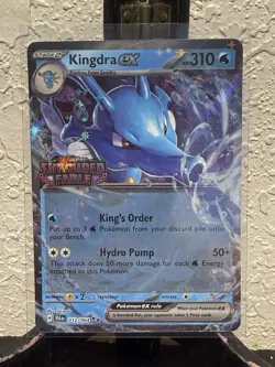 Pokemon TCG Card Shrouded Fable Kingdra EX 012/064 - STAMPED PROMO - Image 1