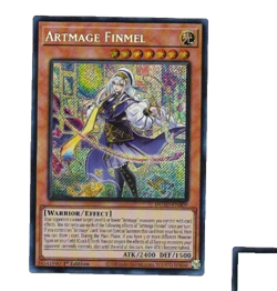 Yugioh Yu-Gi-Oh! Artmage Finmel DUAD-EN009 1st edition Secret Rare Card NM - Image 1