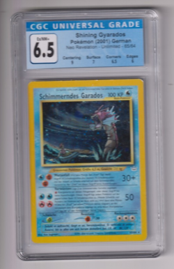 SHINING GYARADOS 65/64 NEO REVELATION 2001 GERMAN HOLO POKEMON TCG CARD CGC 6.5 - Image 1