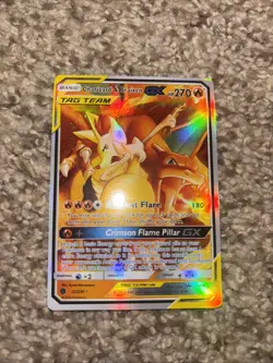 Pokemon TCG Charizard & Braixen GX Card FAKE/REPLICA/DISPLAY ONLY READ! - Image 1