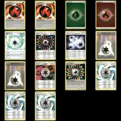 14-Card Lot Pokemon Special Energy Cards | TCG Trading Cards NM Holo Foil Lot - Image 1