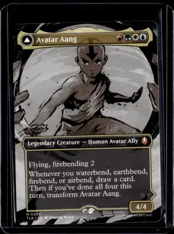 Avatar Aang (Borderless) - 308 - TLA - NM - MTG Magic the Gathering - Image 1