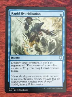 Rapid Hybridization #111 | Light Play | BLC Bloomburrow Commander Magic MTG - Image 1