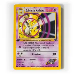 Pokemon - Sabrina's Kadabra - 1st Edition - Non Holo - 58/132 - Gym Challenge - Image 1