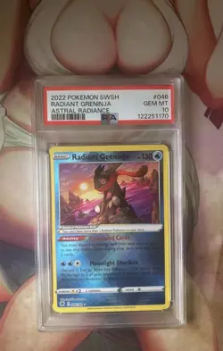 PSA 10 Radiant Greninja 046/189 Astral Radiance Pokemon Card 💎 - SHIPS ASAP - Image 1