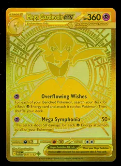 Pokemon MEGA GARDEVOIR EX 187/132 Mega Evolution GOLD SECRET RARE - PACK FRESH - Image 1