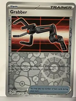 Grabber Reverse Holo 162/165 SV: Scarlet & Violet 151 NM Pokemon Fast Ship - Image 1
