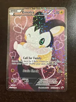 Emolga - RC23/RC25 - Full Art Ultra Rare LP, English Pokemon Legendary Treasures - Image 1