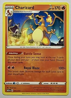 Charizard 001/015 (LP) McDonald’s Happy Meal Pokemon Promo Card 2025 - Image 1