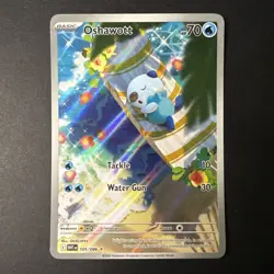2025 Pokemon TCG SV White Flare WHT EN Oshawott Illustration Rare #105/086 (NM) - Image 1