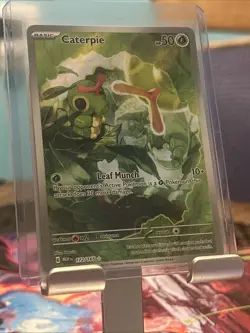 Pokemon Caterpie 172/165 Illustration Rare Scarlet & Violet 151 Holo Full Art NM - Image 1