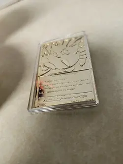 1999 Burger King limited Edition 23 Karat Gold Plated Jigglypuff Pokemon Card - Image 2