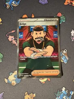 Pokemon Cards Judge 228/091 Full Art Secret Rare Paldean Fates - (NM) - Image 1