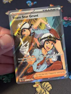 Pokemon Cards Team Star Grunt 242/198 Secret Rare Scarlet & Violet Base - (NM) - Image 2