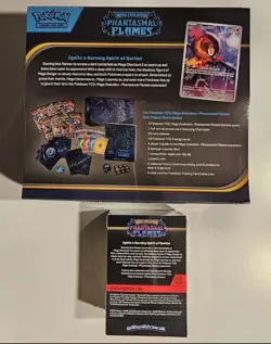 Pokemon TCG Phantasmal Flames ETB Elite Trainer Box + Booster Bundle NEW Sealed - Image 2