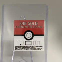 Golduck 24k Gold Plated Sticker Korean Striking Candy Pokemon - Image 2