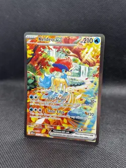 Pokemon TCG Illustration Rare Keldeo EX White Flare Pack 167/086 English - Image 2
