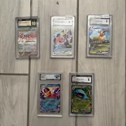 Lot Of 5 Pokemon Slabs As Shown In Pictures. Read Description - Image 1