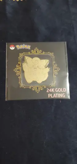 Pokemon 24k Gold Plated Korean Sticker CLEFAIRY (Pack Fresh) - Image 1