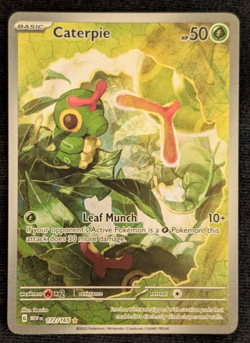 Pokemon - Caterpie 172/165 | Scarlet & Violet-151 | Holo Illustration Rare - Image 1