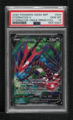 FA - Eternatus V Pokemon Sword & Shield Black Star PSA 10 GEM MT - Image 1