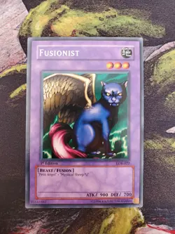 Yugioh Trading Card - Fusionist LOB-022 Rare - 1st Edition Near Mint - Image 1